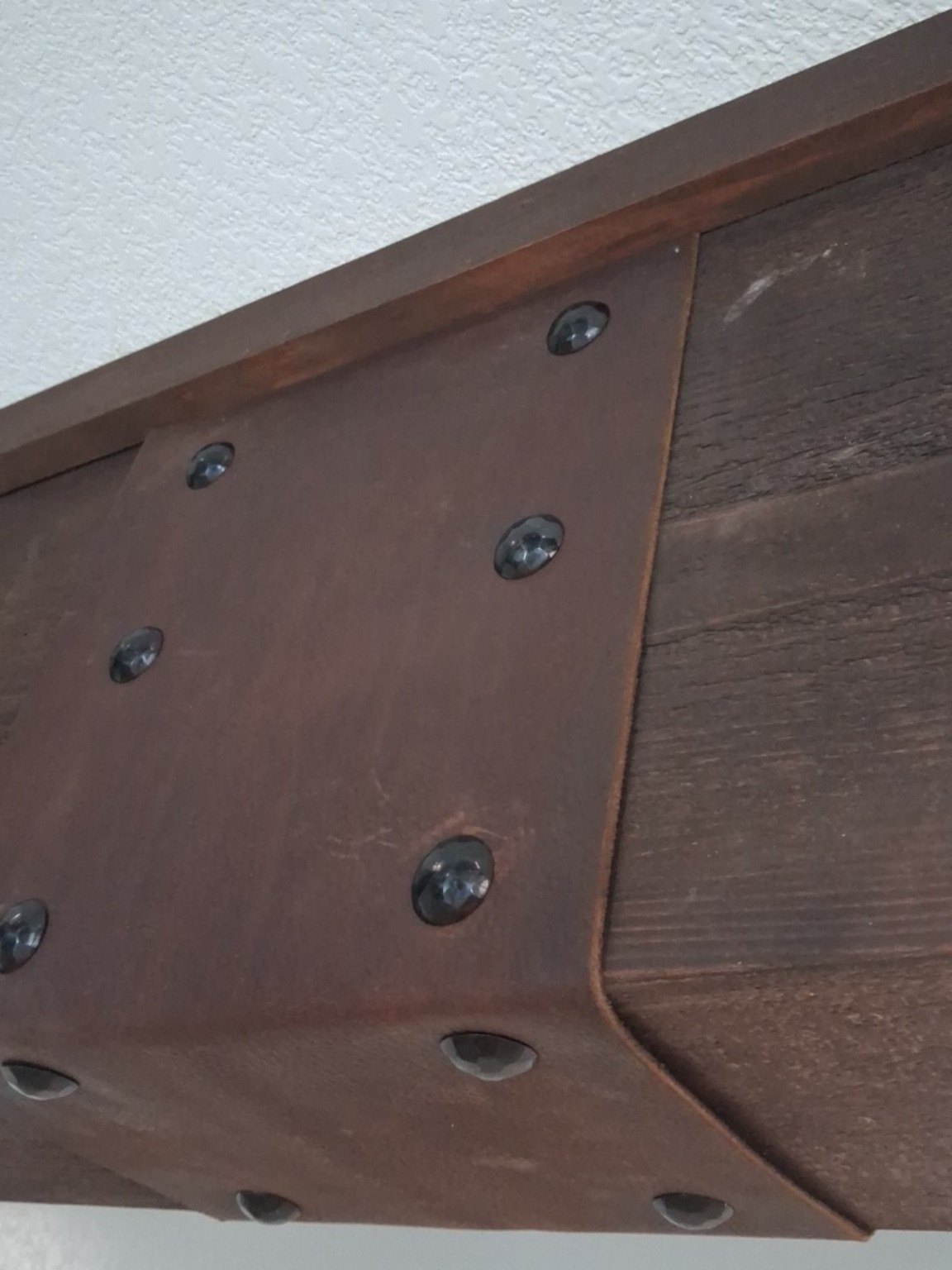Custom faux beams, project view 2